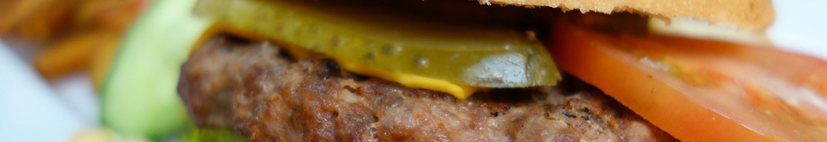 Eating Burger Pub Food at Blue Moon Bar & Grill restaurant in Madison, WI.